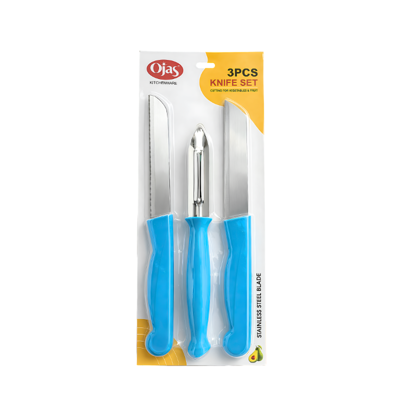 3 Pcs Knife/Peeler Set(Economy)