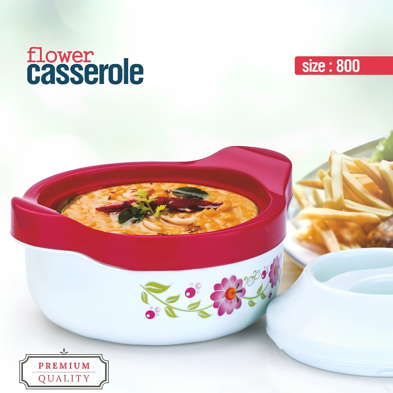 Flower Casserole (Size-800 Ml)