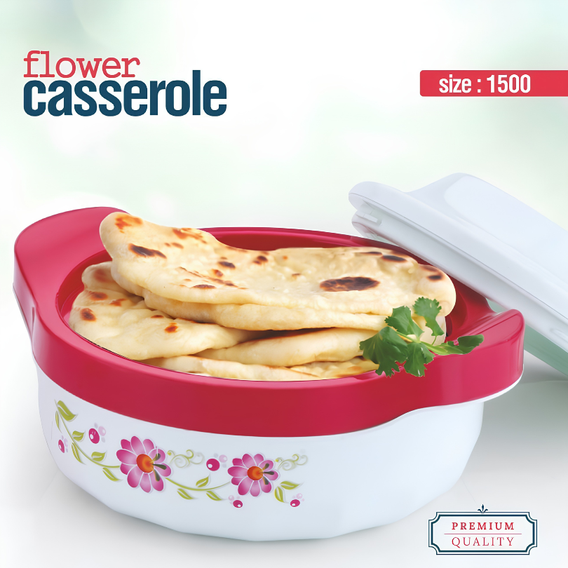 Flower Casserole (Size 1500  Ml)