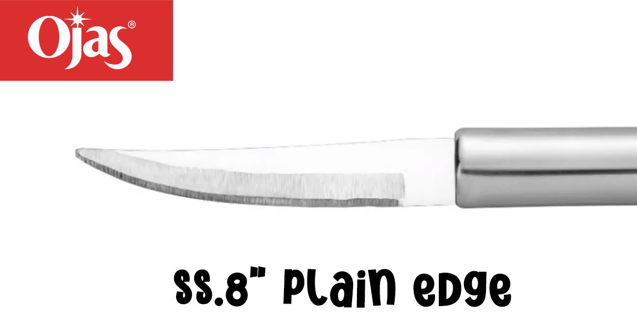 Knife 8" Plain Blade SS Handle