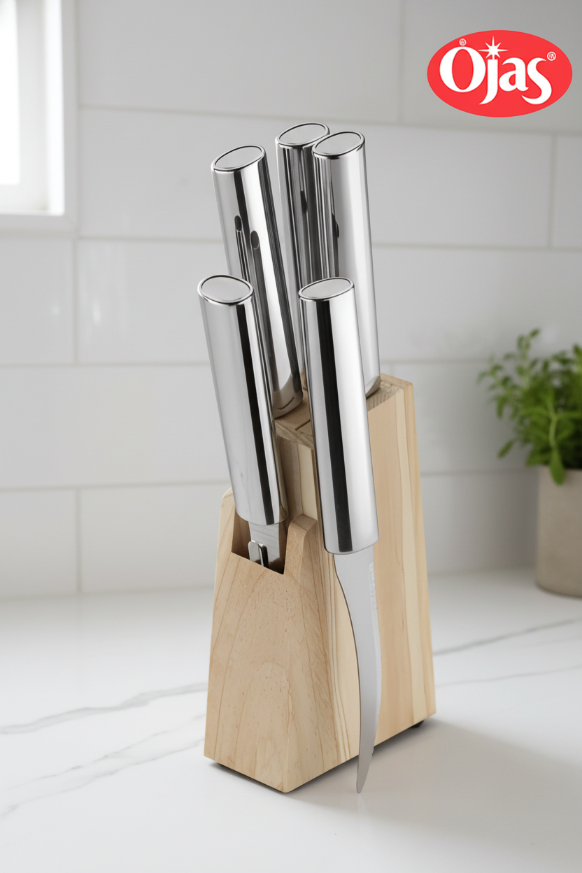 Knife/Peeler Set (Wooden Stand)