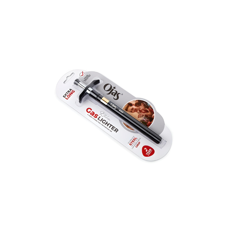 Black Coated Gas Lighter  (Extralong)