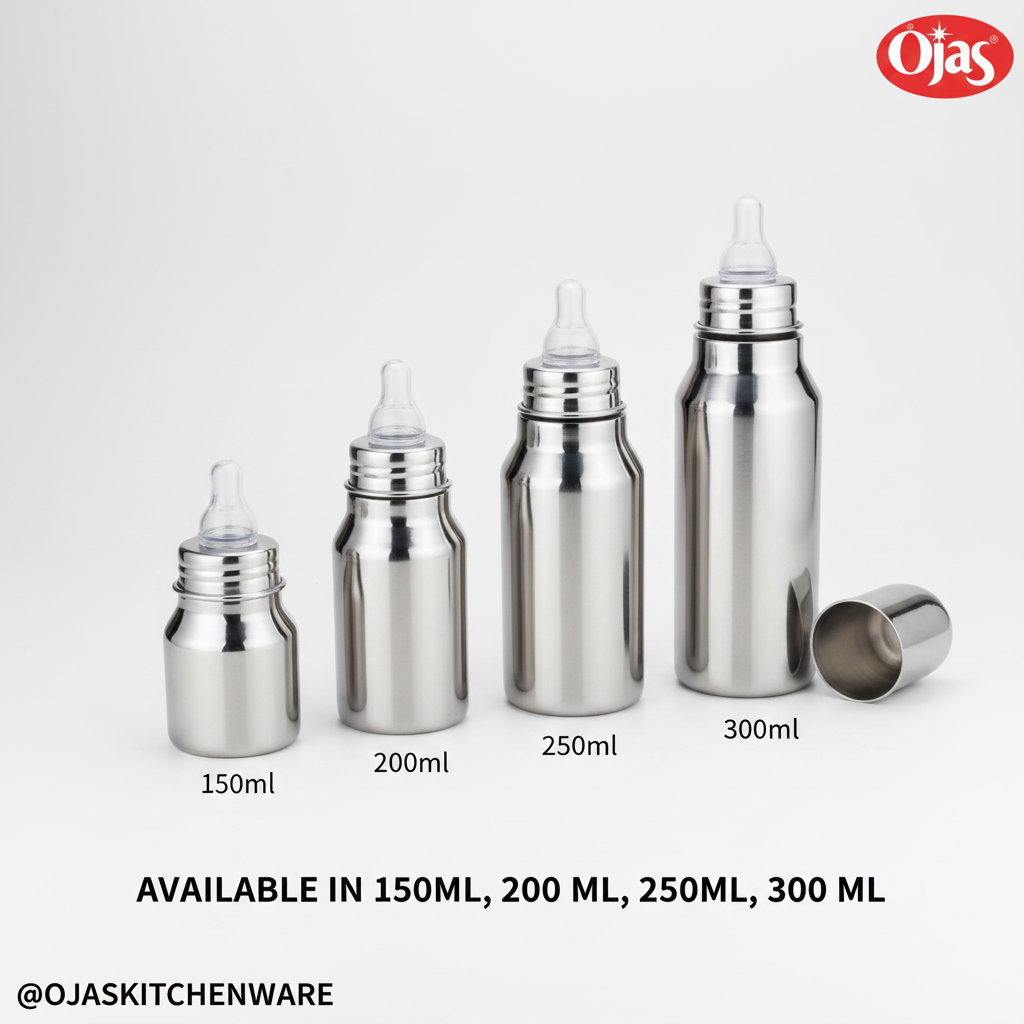 SS Feeding Bottle 200 ML (304-Grade)